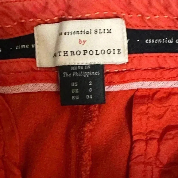 Anthropologie The Essential Slim Trousers Size 2 - Picture 4 of 5